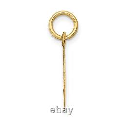 14K Yellow Gold Holy Communion Disc Necklace Charm Pendant