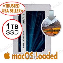 1TB SSD 2.5 for Macbook Pro 2010 2011 2012 High Sierra 10.13 solid state drive