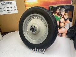 99-Down Harley Fatboy, Softail Solid Disc Rear Wheel Timkin Bearings