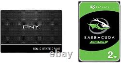 CS900 500GB 3D NAND 2.5 SATA III Internal Solid State Drive (SSD) & Seagate Bar