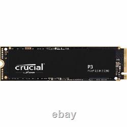 Crucial P3 M. 2 4TB SSD Nvme Pcie 3.0 Disc Condition Solid Internal Notebook PC