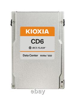 Kioxia KCD6XLUL15T3 CD6-R 15.36TB NVMe PCIe4x4 2.5 15mm SIE 1DWPD SSD