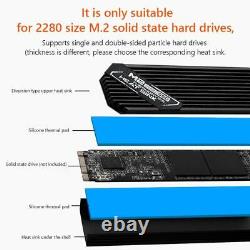 M. 2 Solid State Hard Disk Heatsink Heat Radiator for PCIE 2280 SSD (Black)