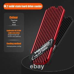 M. 2 Solid State Hard Disk Heatsink Heat Radiator for PCIE 2280 SSD (Red)