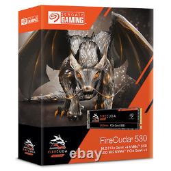 NEW Seagate Firecuda 530 SSD 4TB M. 2 Nvme Pcie 4.0 Disc Condition Solid PS5