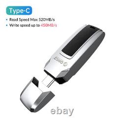 Orico USSD Solid State 520MB/S Pen Drive Metal USB Flash Drive 512GB 256GB 128GB