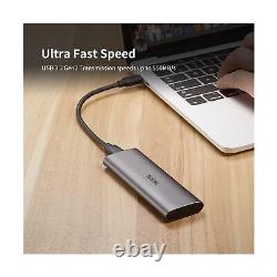 SSK 2TB Portable External SSD, USB3.2 Gen2(6Gbps) Ultra Speed Exter