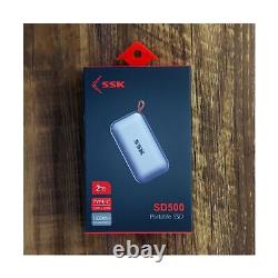 SSK Portable SSD 2TB External Drive, Up to 1050MB/s Extreme Solid State Drive