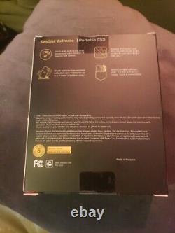 SanDisk 2TB Extreme External Solid State Drive V2, Black SDSSDE61-2T00-G25