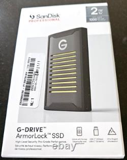 SanDisk Professional 2TB G-DRIVE ArmorLock SSD- Encrypted NVMe Solid State Drive