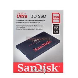 Sandisk 2.5 inch 4TB/2TB/1TB/250GB/500GB ULTRA 3D SSD SATA III for Laptop lot