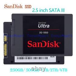 Sandisk Internal ULTRA SSD 250G 500GB 1TB 2TB 2.5 in SATA III for Laptop lot